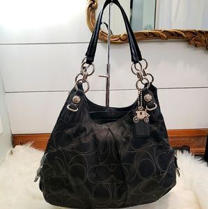 Coach Bag with Signature Print